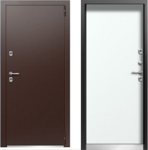 Входная термодверь RAL 8019 | Встроенная система обогрева двери