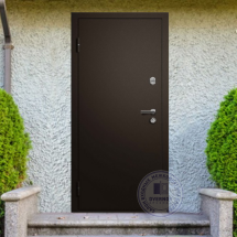 Входная термодверь RAL 8019 | Встроенная система обогрева двери