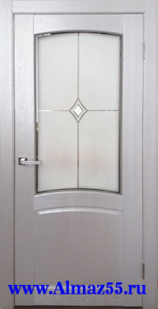 Дверь межкомнатная Румба ДО Белый жемчуг
