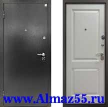 Входная дверь Алмаз Циркон Белый софт