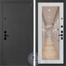 Входная дверь с зеркалом Т-20 Зеркало | Белое дерево