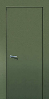 Дверь скрытого монтажа высота 2300 Алюминиевая кромка хром