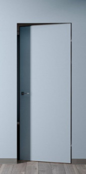 Дверь скрытая 2300 REVERSE с чёрной кромкой Black Edition